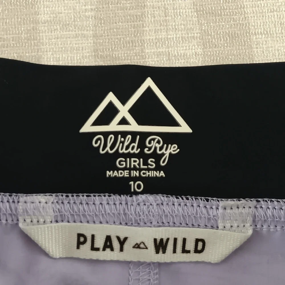 Wild Rye Girls Safari‎ Giraffe Flamingo Print Bike Shorts Size 10